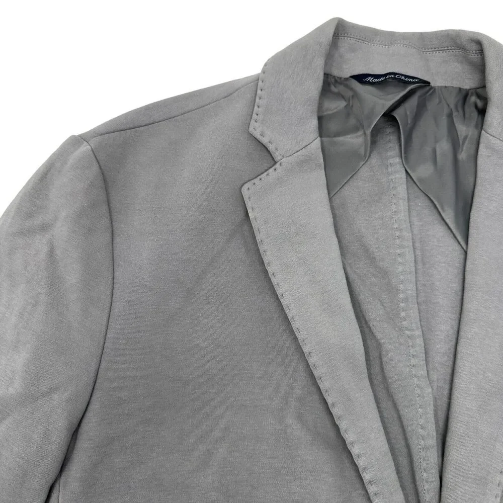 RED SAKS FIFTH AVENUE Mens Gray Sport Coat Blazer‎ Gray Cotton Spandex Small